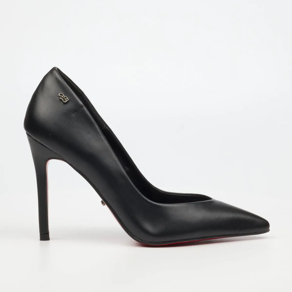 Miss Black Lola 61 Women Faux Leather Heel Court - Black