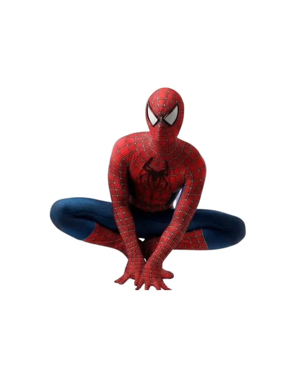 Unisex Spider Man Red-Blue Polyester, Elastane Jumpsuit