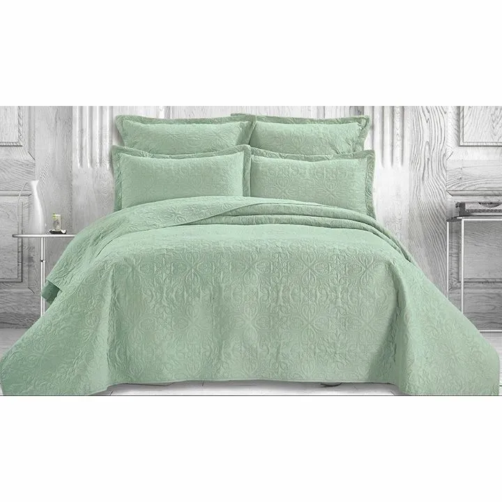 5 Piece Quilt Set Monte Carlo - Duck Egg