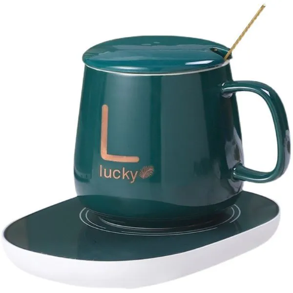 Yas-Lucky smart coffee mug - White - Green