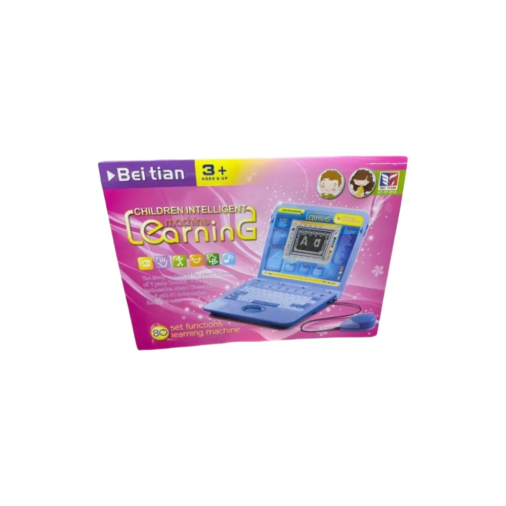 Kids Intelligent Learning Machine 80 Fuctions Laptop Blue