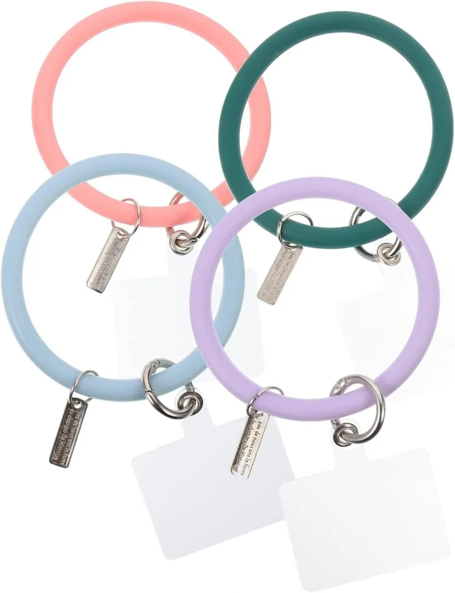 4 Pcs Phone Charms Mobile Phone Accessory Finger Holders for Keychains Bags