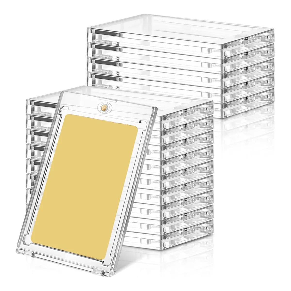 15 Pcs 100 Pt Magnetic Card Holders for Trading Cards