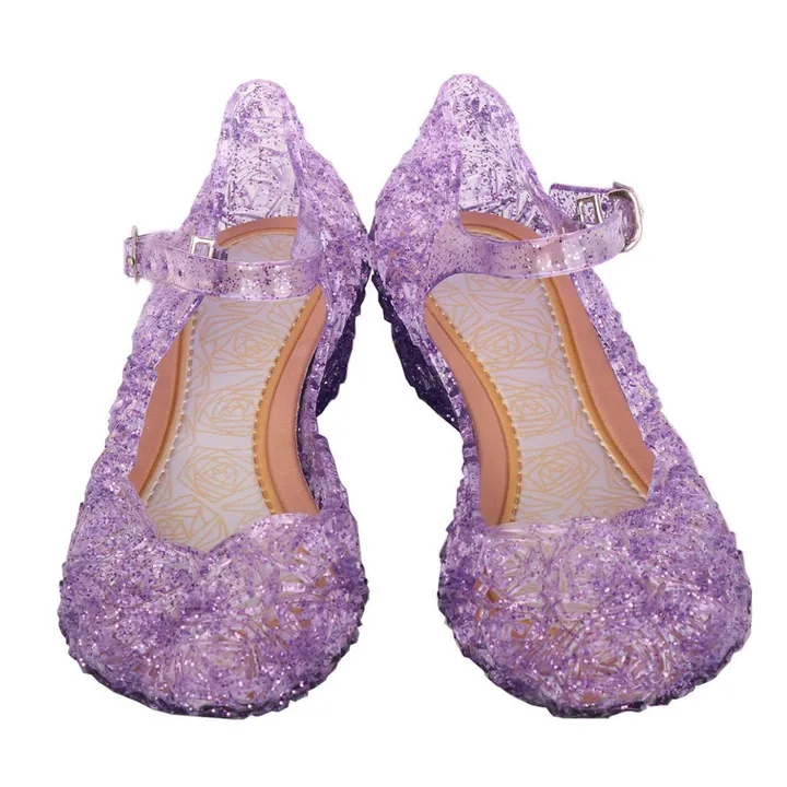 Purple Glitter Princess Shoes