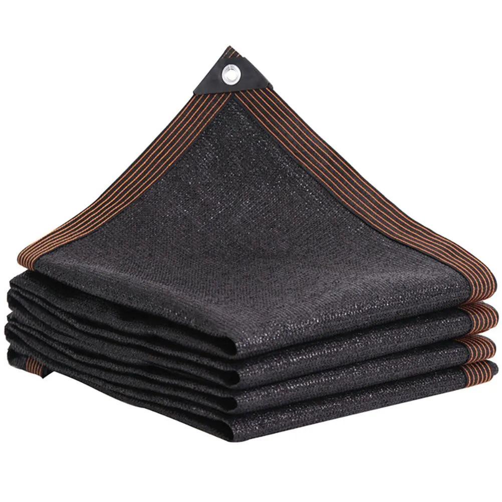 4x7M Black Sun Shade Net Outdoor Heat Insulation Garden Roof Cover