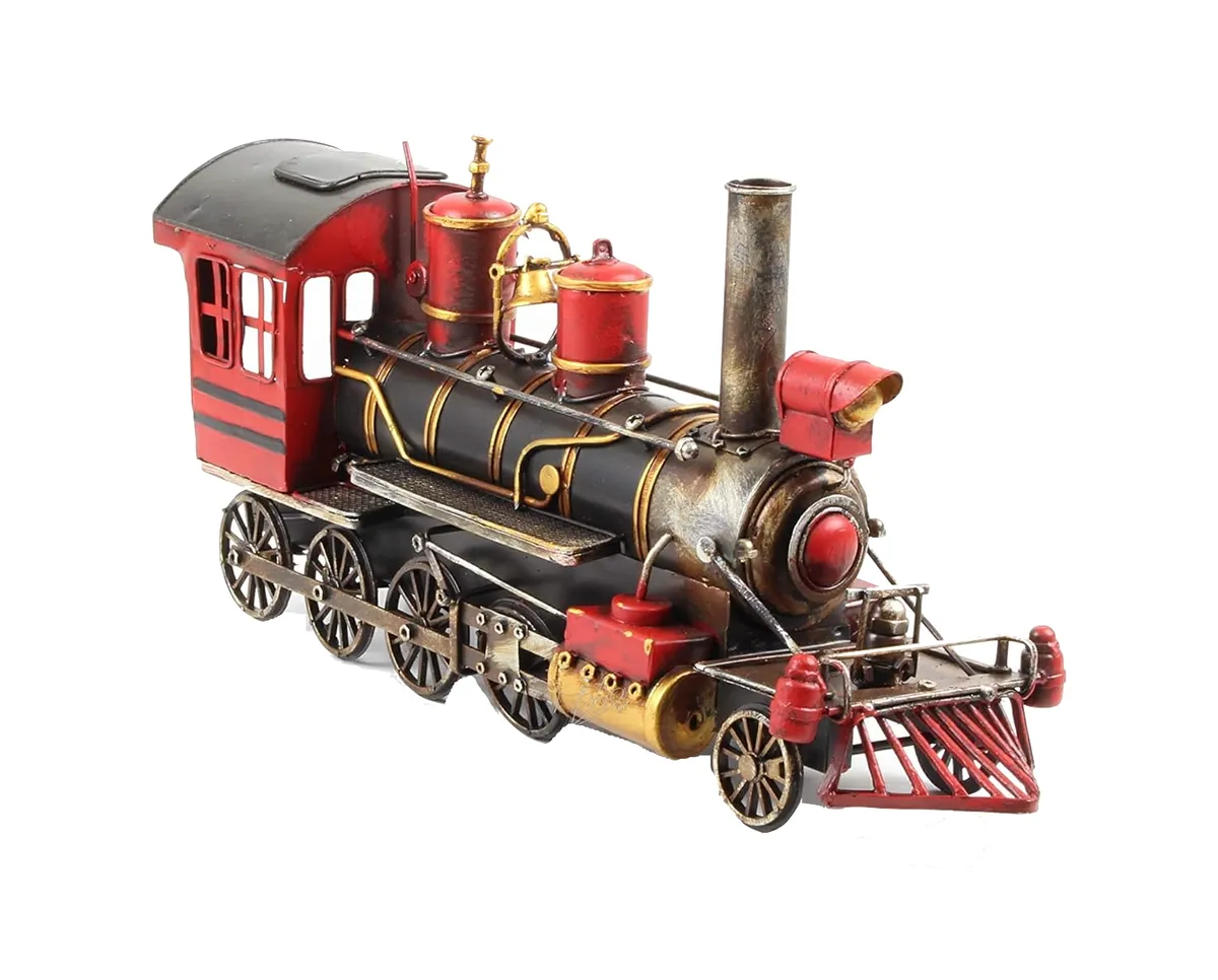 Toy Vintage Retro Small Locomotive Train Ornament - 17cm
