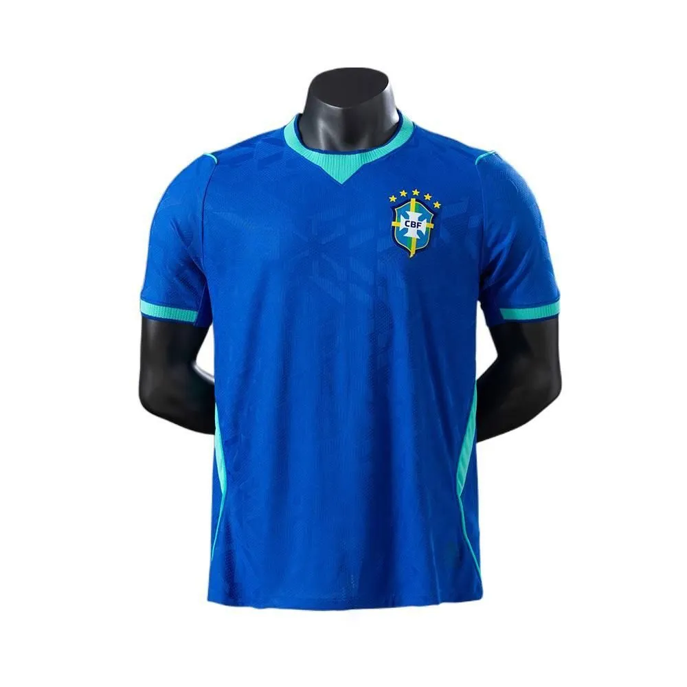 Men's Football Soccer Jersey Shirt For Brazil - Blue - S-2XL