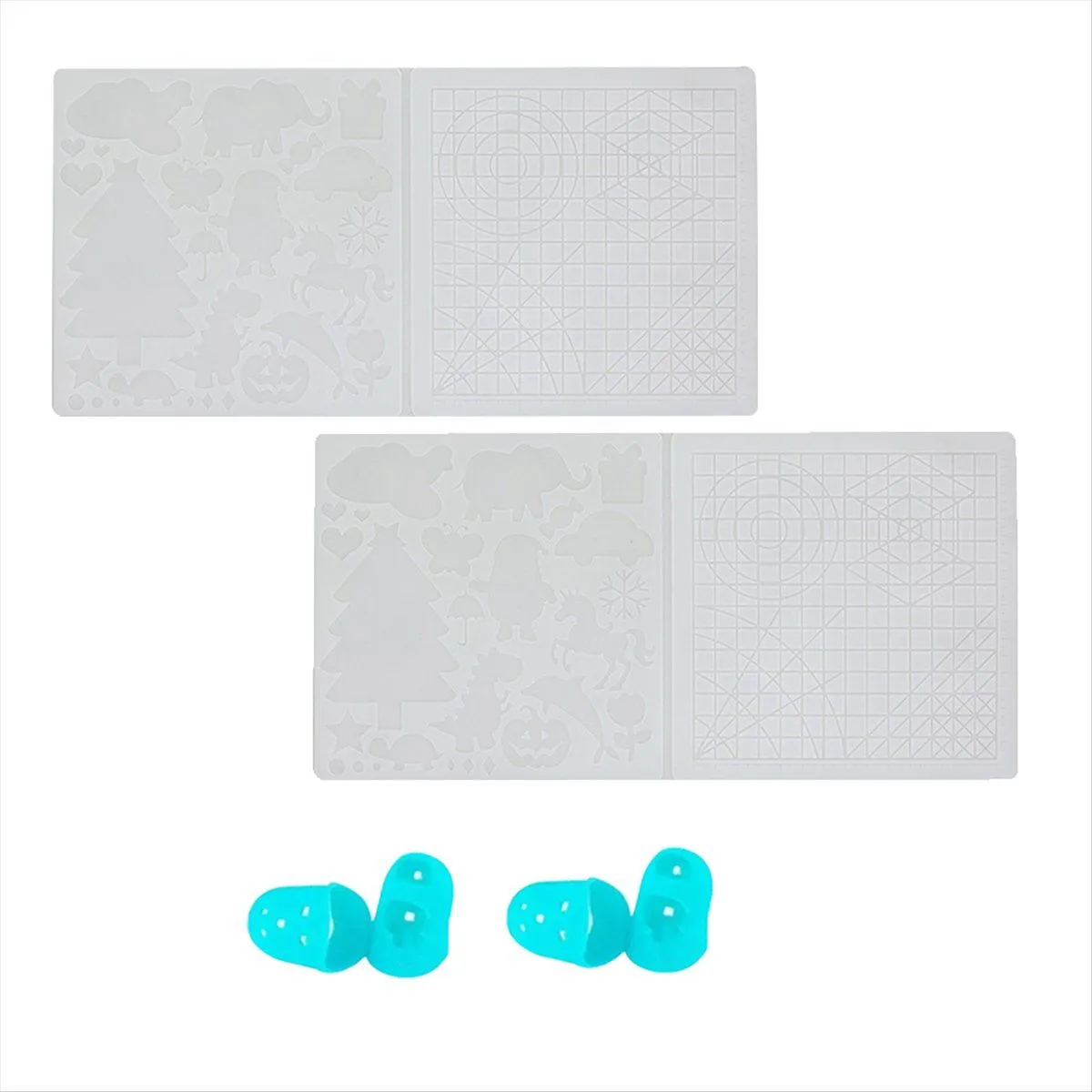 3D Printing Pen Silicone Mat Diy Drawing Template Pad Compatible with None