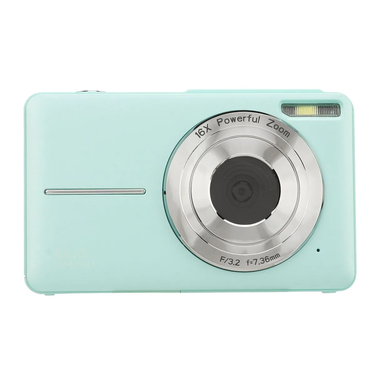 44MP Pocket Cam, 1080P, 16X Zoom, AF, 2.5" IPS, Anti-Shake, EU Plug, Green