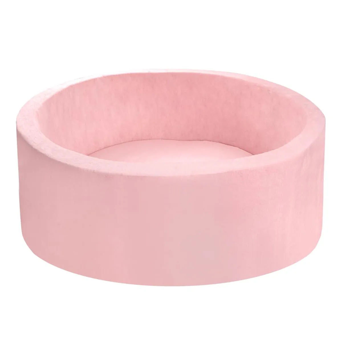 Foam Ball Pit for Kids 35x11 inch Soft Baby Round Ball Pit No Balls - Pink