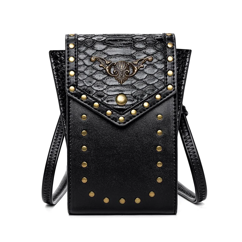 Women's Steampunk Snake Pattern Outdoor Shoulder Bag Crossbody Bag