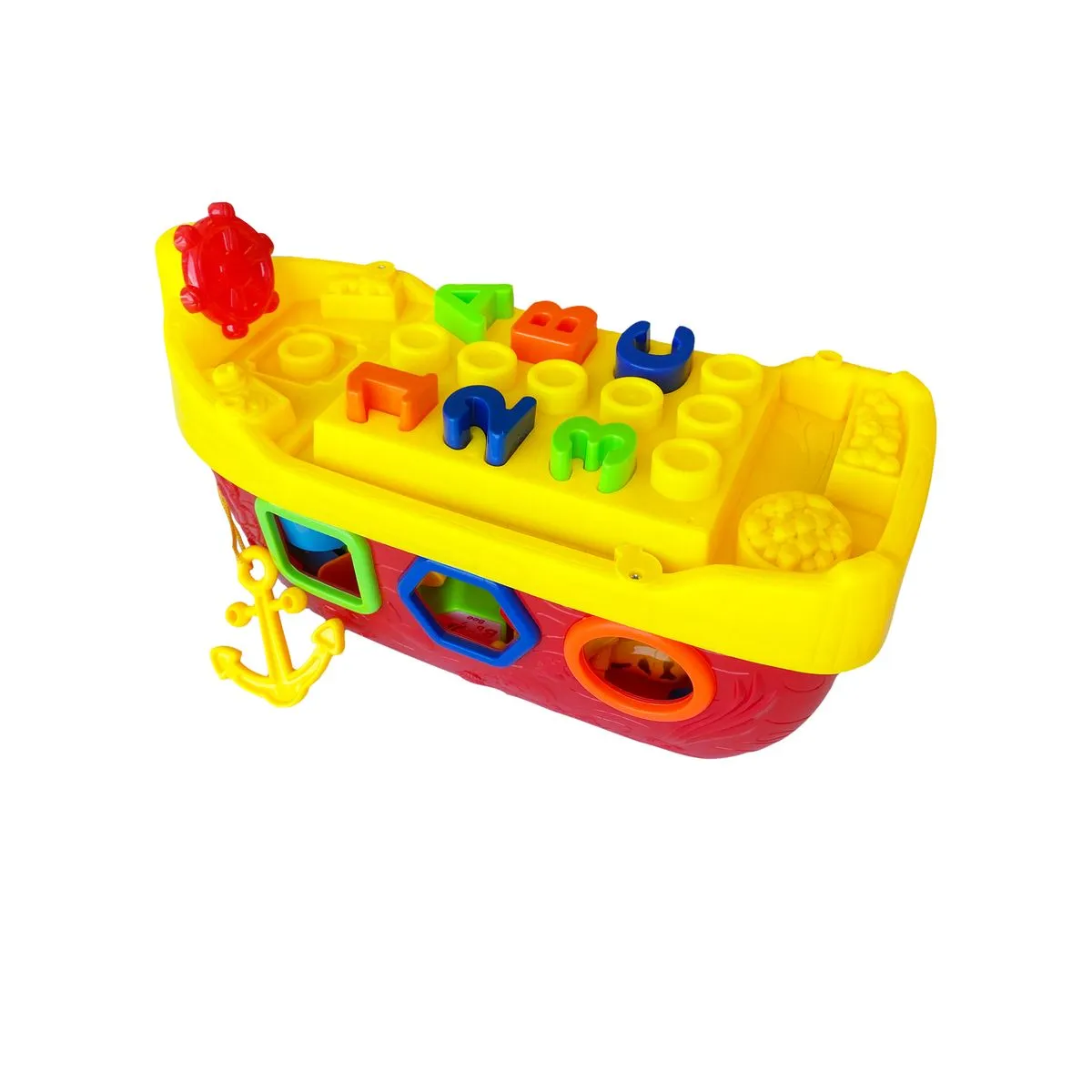 Baby Educational Numbers Letters and Blocks Shape Sorter Boat