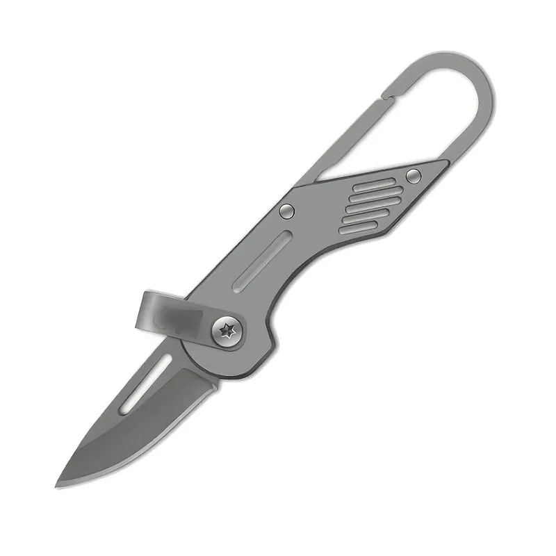 Mini Folding Pocket Knife with Keychain | Box Cutter for Outdoor & DIY