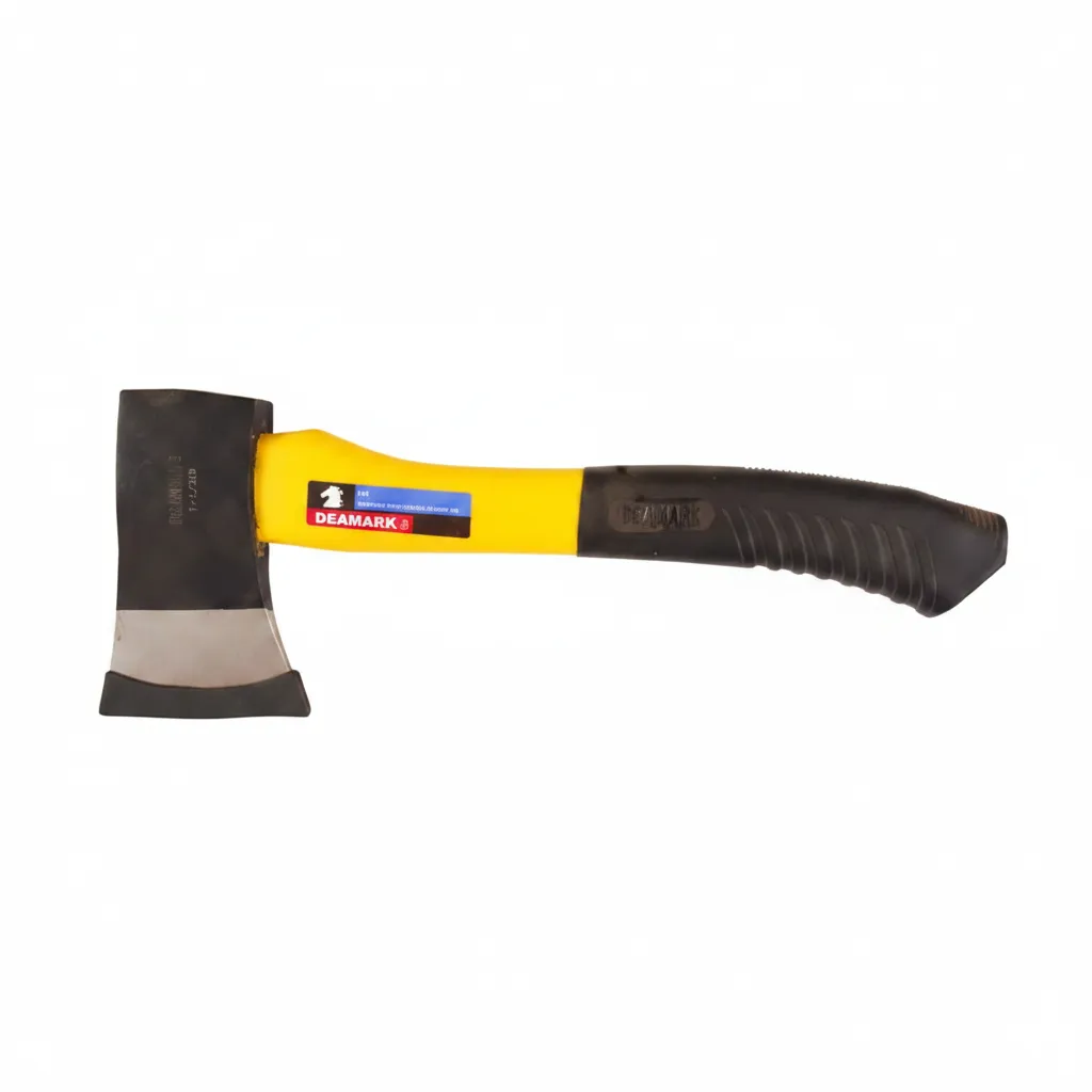 Deamark 1.5LB Hatchet with 15 Inch Fiberglass Handle for Outdoor Use