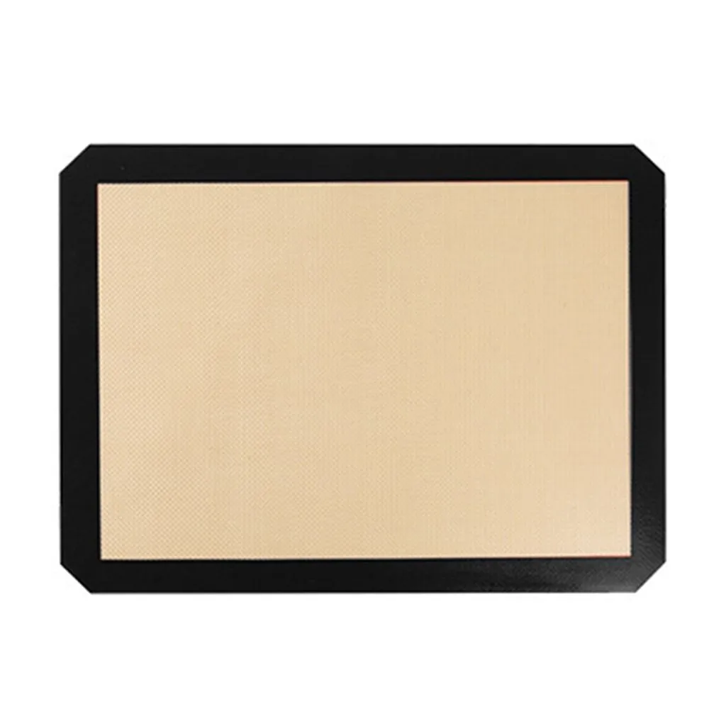 Cream Base Macaron Silicone Baking Mat Nonstick Dishwasher Safe Durable - Black