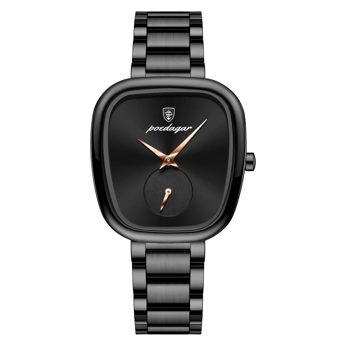 Poedagar 783 Elegant Luxury Waterproof Quartz Simple Watch For Woman - Black
