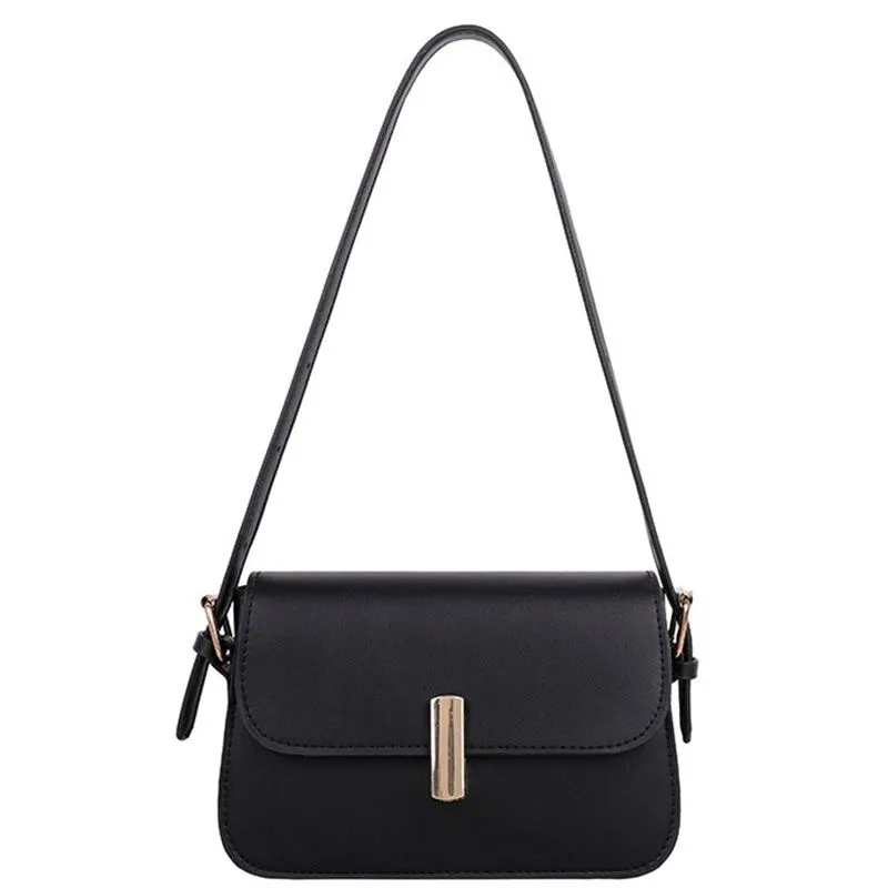 Small Leather Crossbody Bag for Women Handbag Shoulder Bag - Black