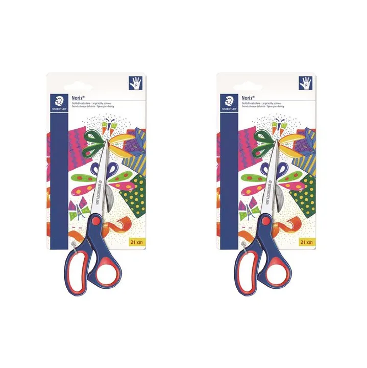 Staedtler Noris Club 21cm Large Hobby Scissors - Pack of 2