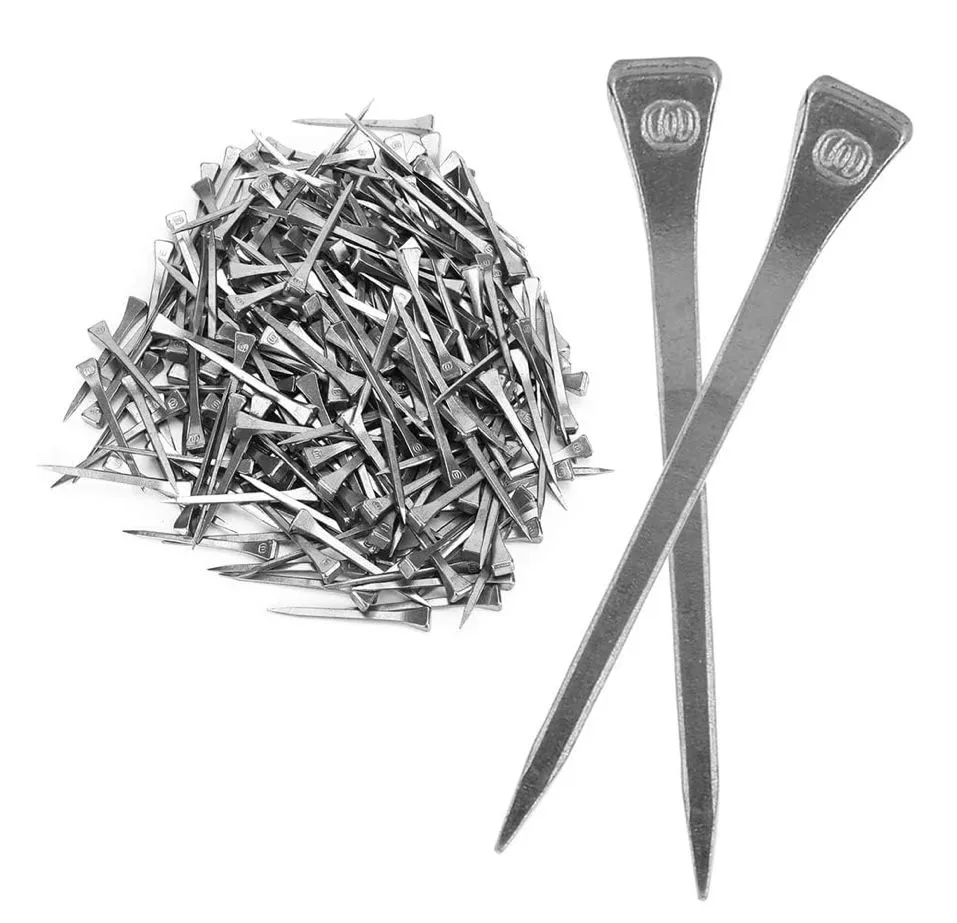 Pet Horseshoe Stainless Steel Horseshoe Peg Securing Nails - 50 Piece
