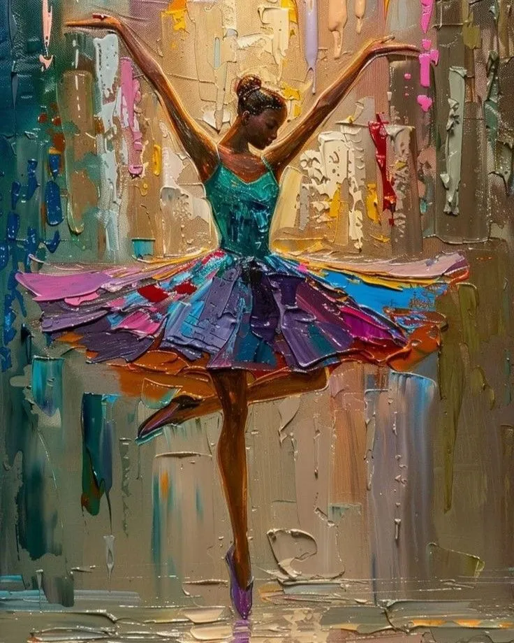 Ballerina's Whirl - Paint by Numbers Kit for Adults, 40cm x 50cm Canvas