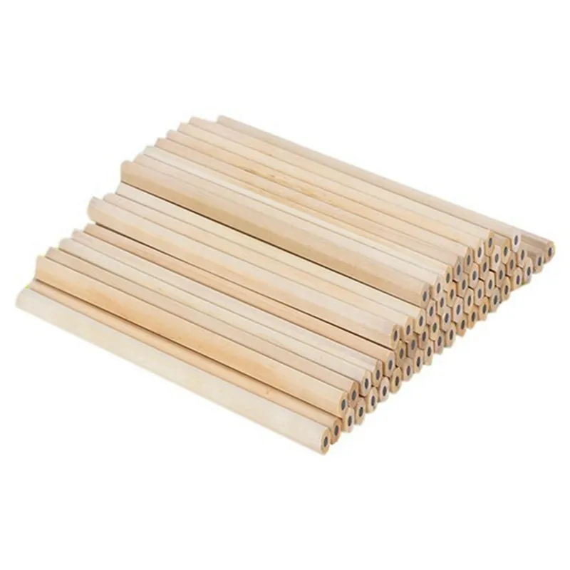 100Pcs/Wooden Pencil HB Hex Pencil Stationery Office Supplies