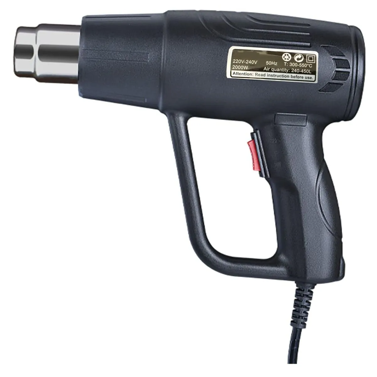 2000W 220V Multifunction Heat Gun Power Tool For Car Wraps Heat Shrink Tube