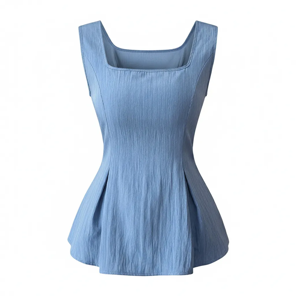 Sleeveless Top - Sky Blue