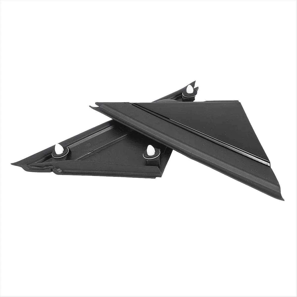 1Pair Car Rear View Mirror Triangle Plate for 500 Compatible with Fiat