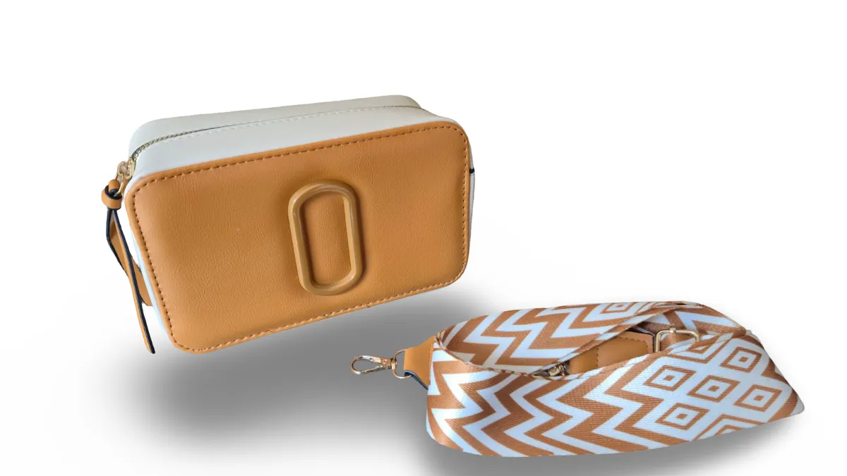 Tan Womens Sling or Crossbody Bag