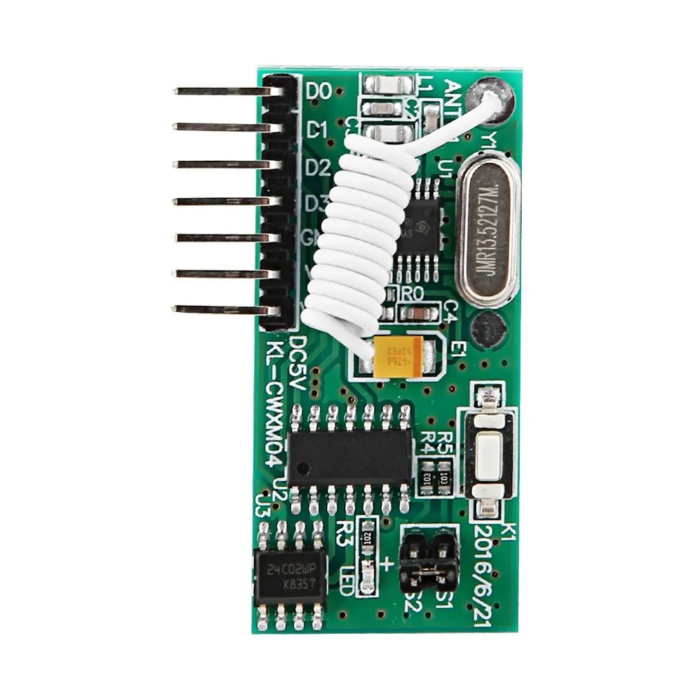 433MHz RF Wireless Receiver Module High Sensitivity Decoder for Alarm
