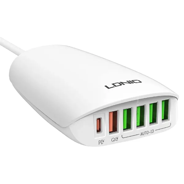 Advance Compatibility Ldnio A6573C 65W Multi Ports Desktop Charging Station