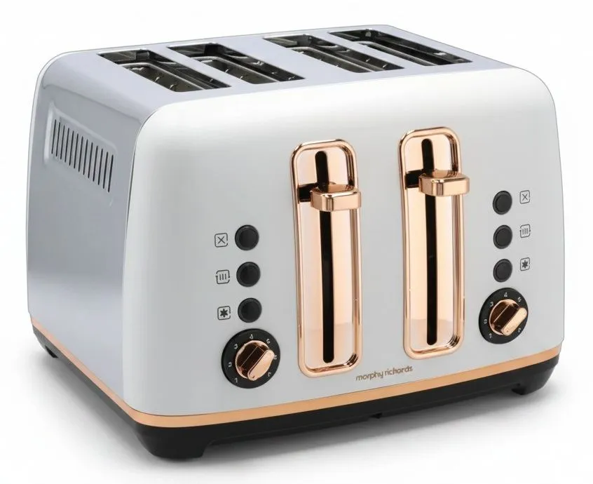 Morphy Richards 4 Slice Toaster Variable Browning Defrost Reheat Function
