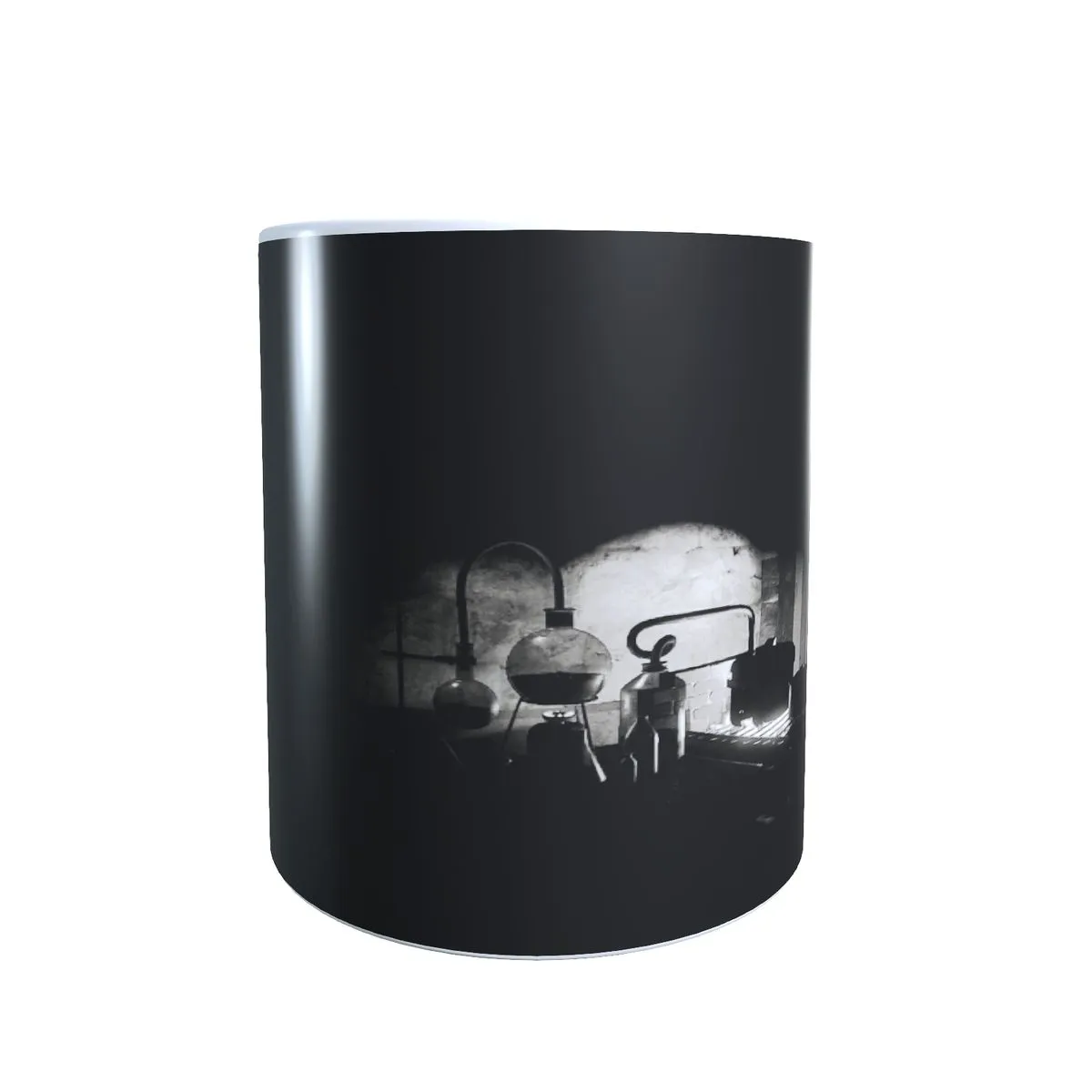 Crafting at Night - Rust Coffee Mug