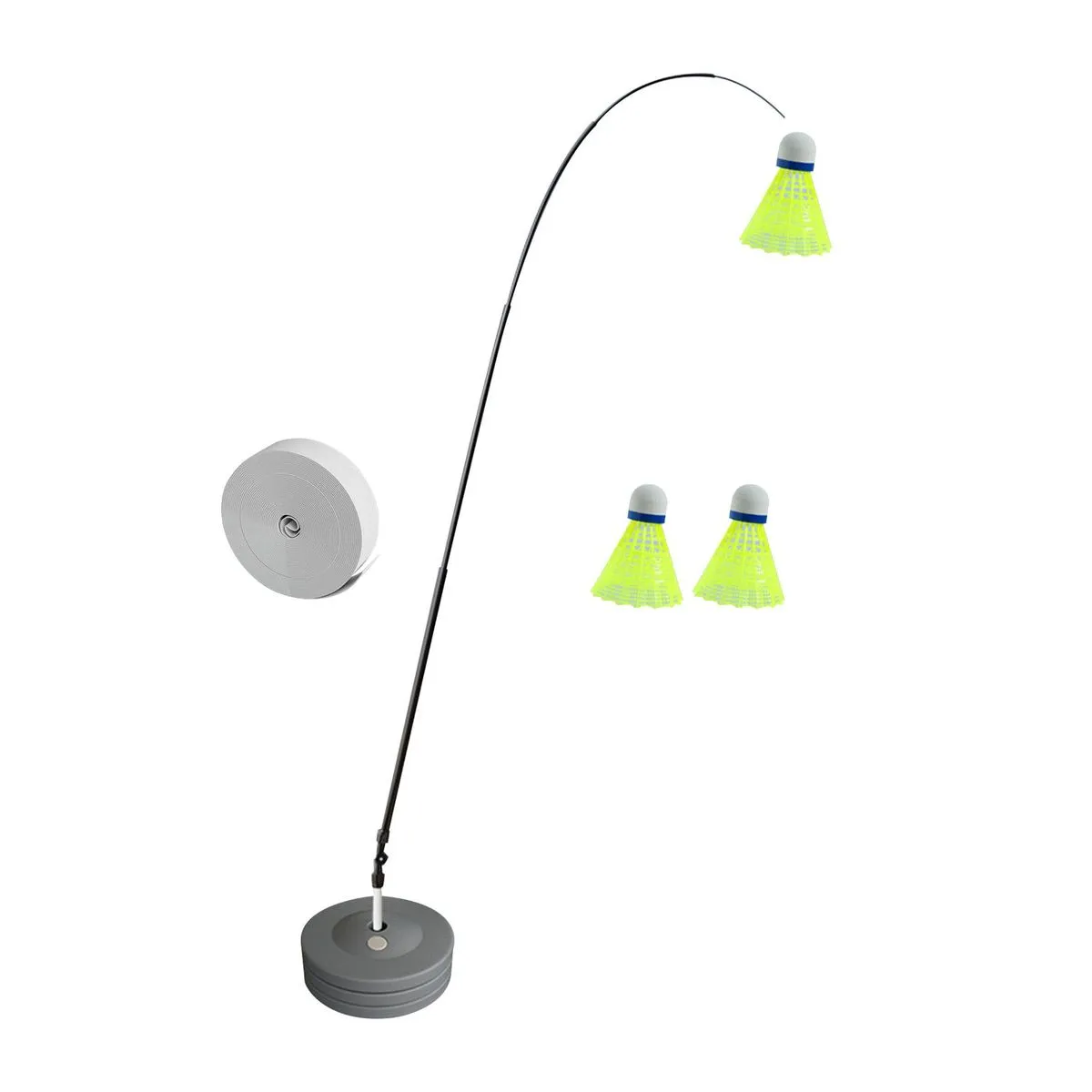 Sports Badminton Single Training Device Portable Self Practice Tool
