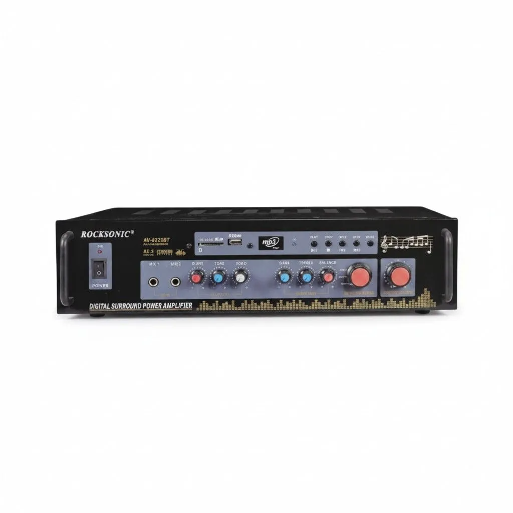 Rocksonic AV-6225BT Digital Surround Power Amplifier (120W + 120W)
