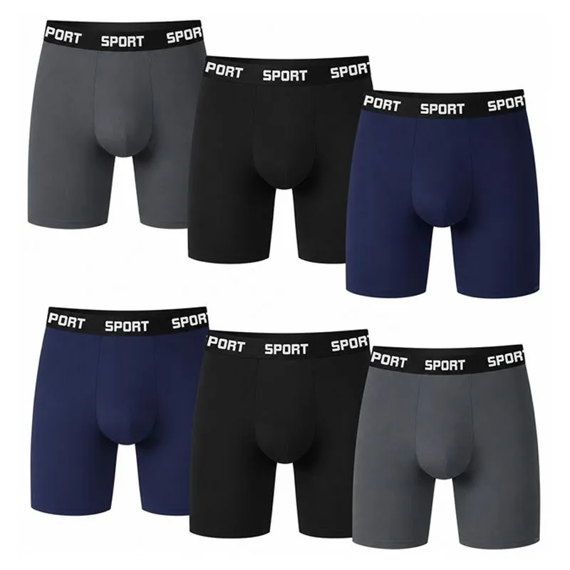 OYY Men's Underwear 6 Pack Soft Breathable Stretch Boxer Briefs - M