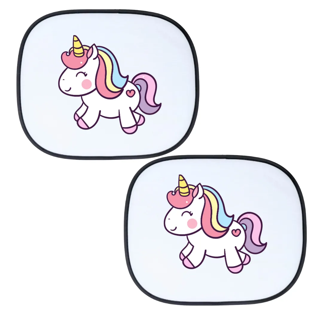 Car Sun Shades - Cartoon - Baby Unicorn