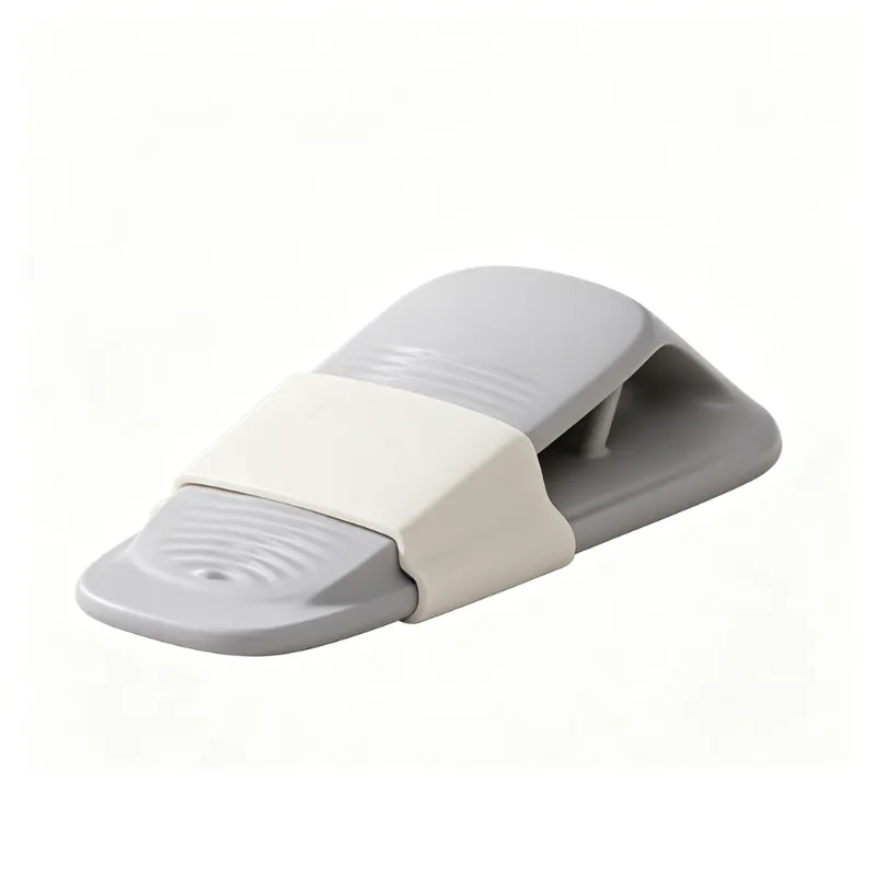 Stop Guard Door Wedges / Foldable Door Stopper fits All Floor Surfaces - Grey