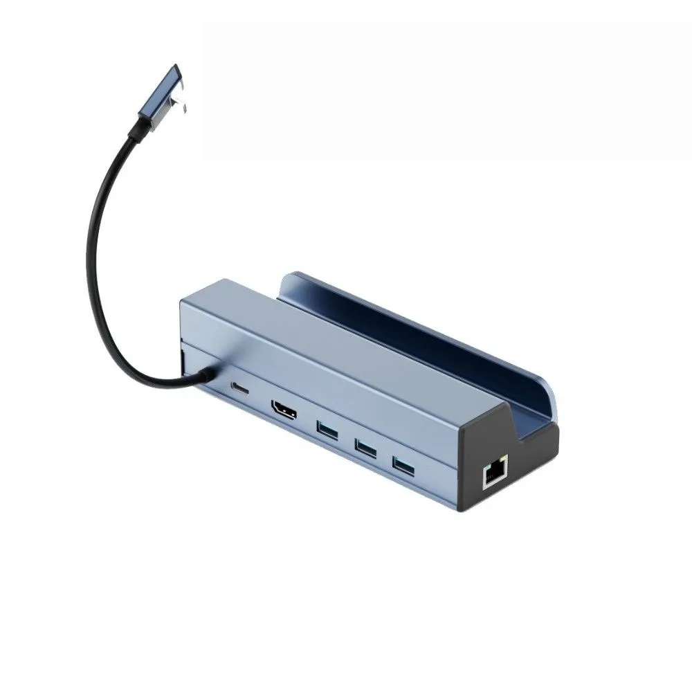 4K60Hz Gigabit network port 6-in-1 docking station 1000M Ethernet input