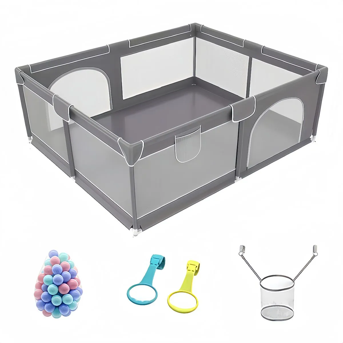 Large Baby Playpen Activity Center Multi-Function Set with Toys180x150x66cm
