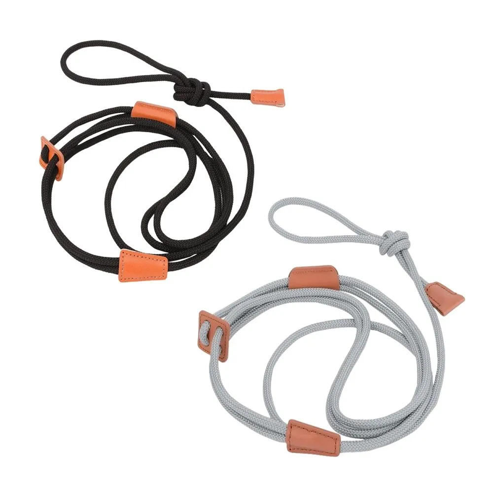 Pet Black & Grey Ajustable Hook & Loop Mini Pet Harness/ Leash 2pc - 143cm
