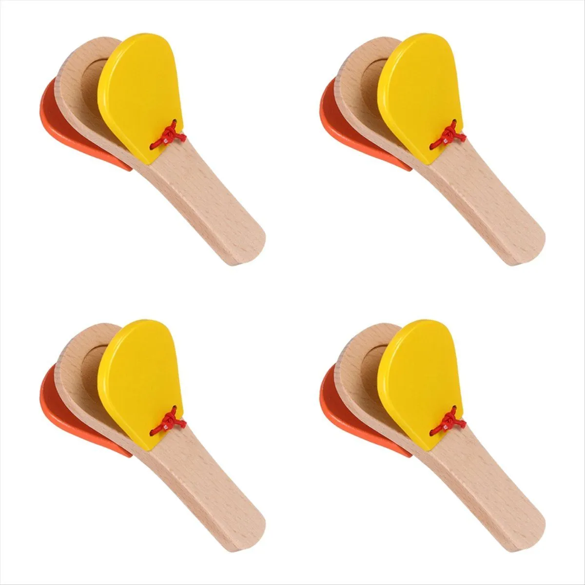 Kids Wooden Cow Bells Noise Makers Musical Instruments For Adults