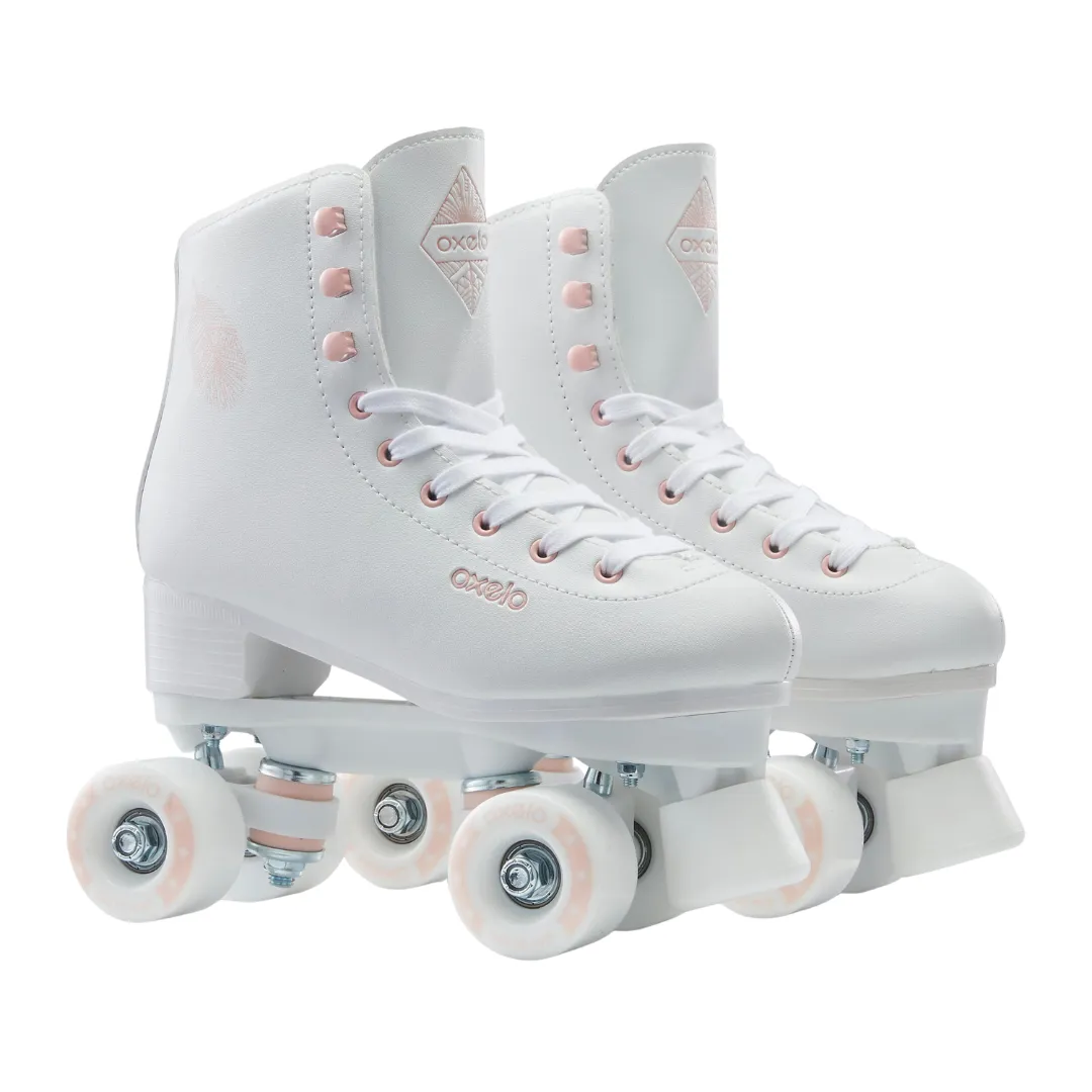 OXELO Kid's & Adult Roller Skates White - 100 Series