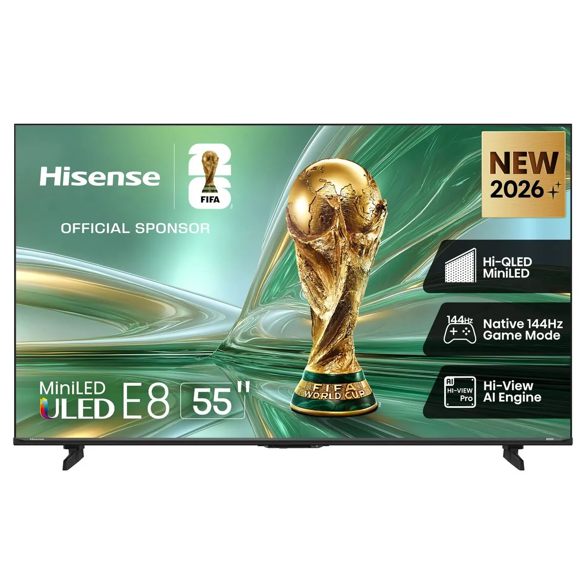 Hisense 55" E8S 144Hz 4K MiniLED Smart TV with FreeSync Premium