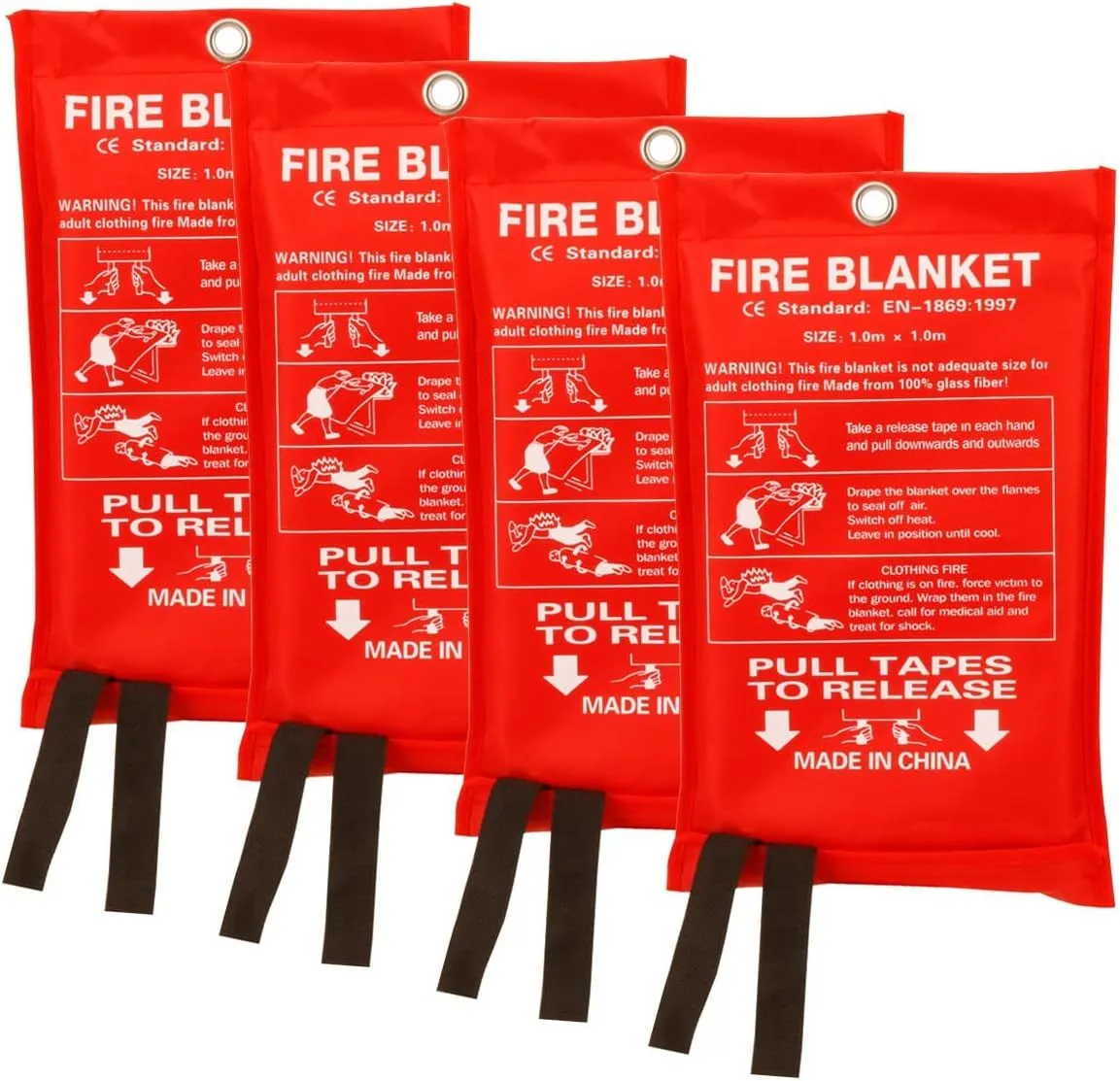 Emergency Fire Blanket for Home/School/Office ( 4pack)