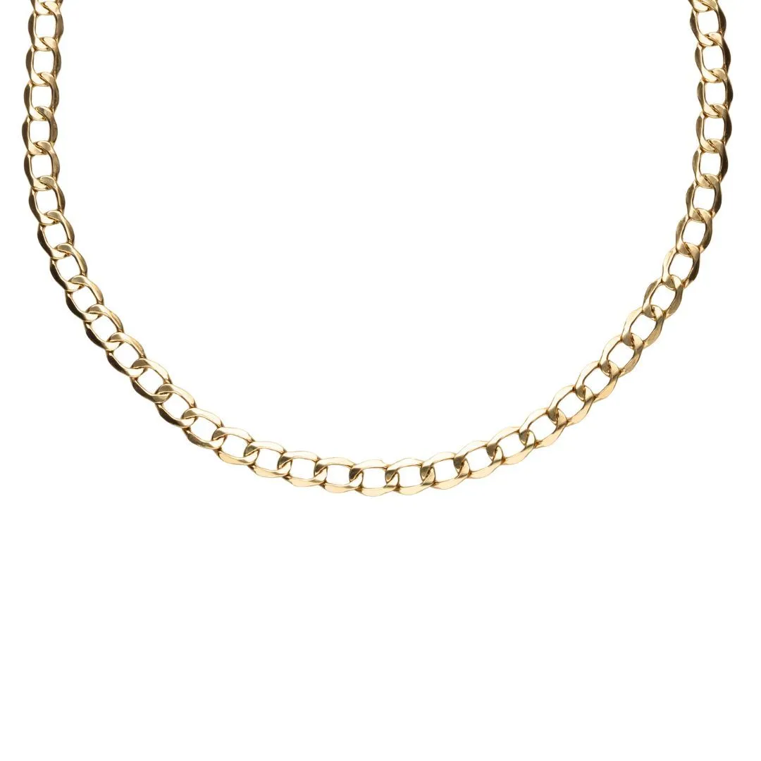 9k Gold Bonded Curb Chain
