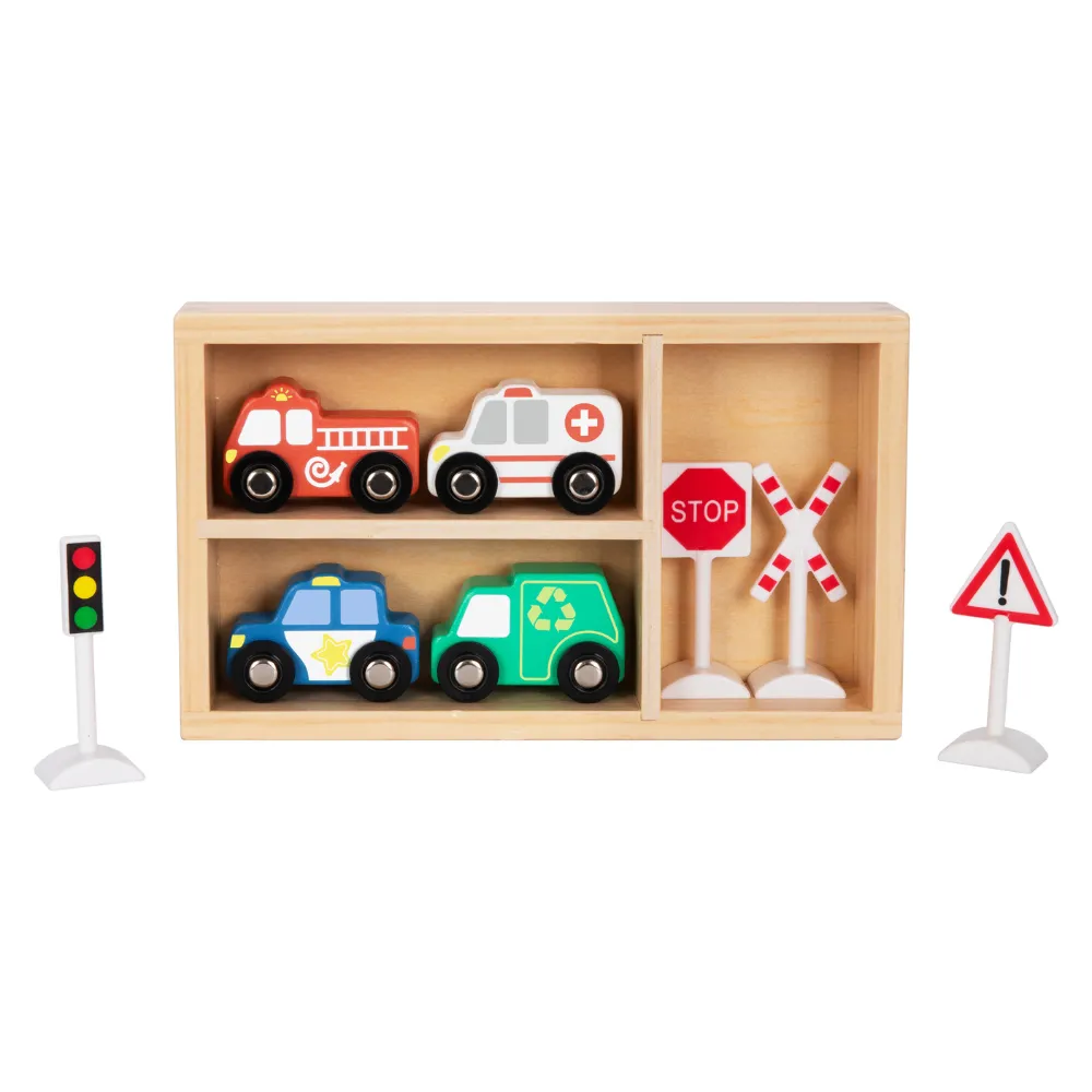 hi Pando - Magnetic Train Set - City Vehicle - 9 Pieces