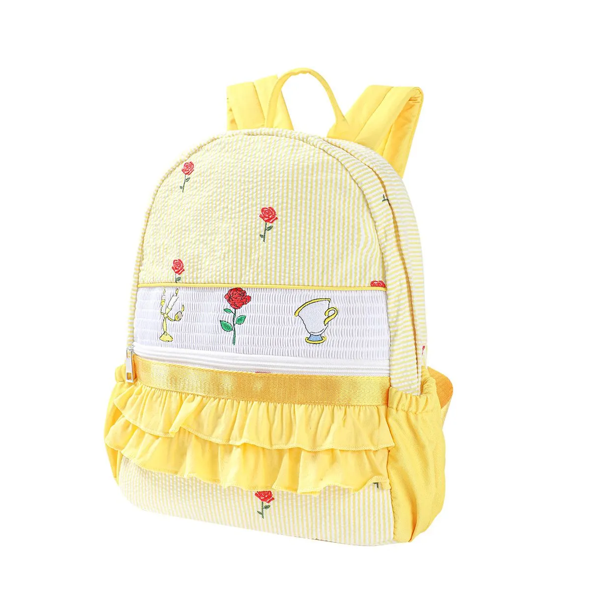 Embroidered Cartoon Seersucker Children's Backpack Car Accessories