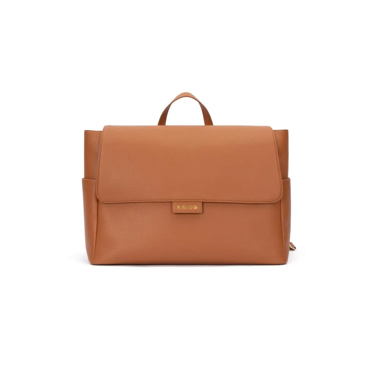 Modern PU Leather Nappy Diaper Backpack with Accessories - Brown