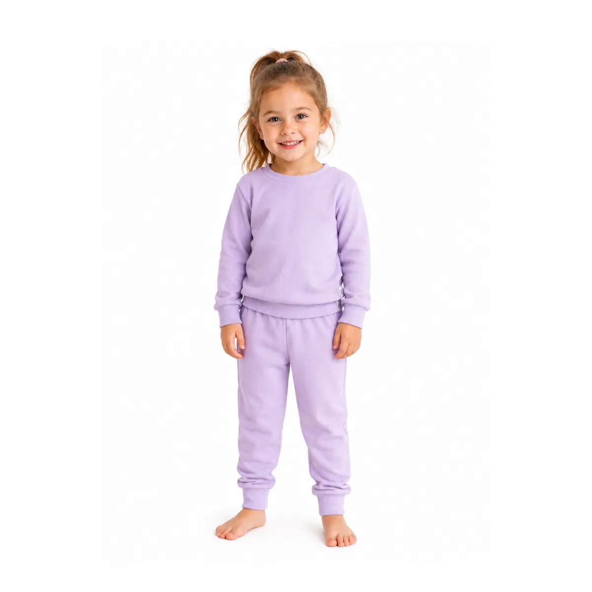 Lounge Set Ribbed - Lilac